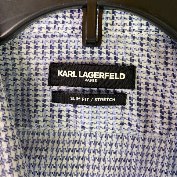 KARL LAGERFELD Patterned Button Down Shirt | L - Picture 7 of 7